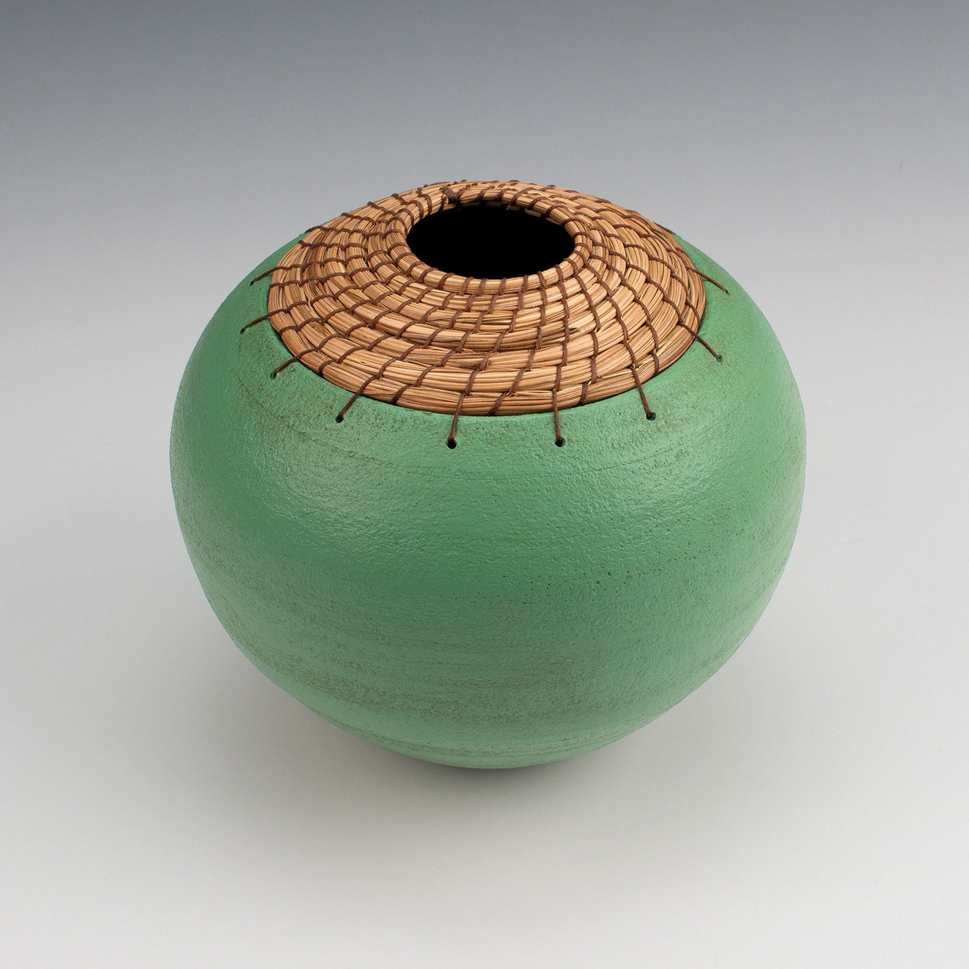 Tuscan Green Sphere Vessel