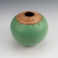 Tuscan Green Sphere Vessel