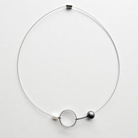 Pearl & Circle Necklace