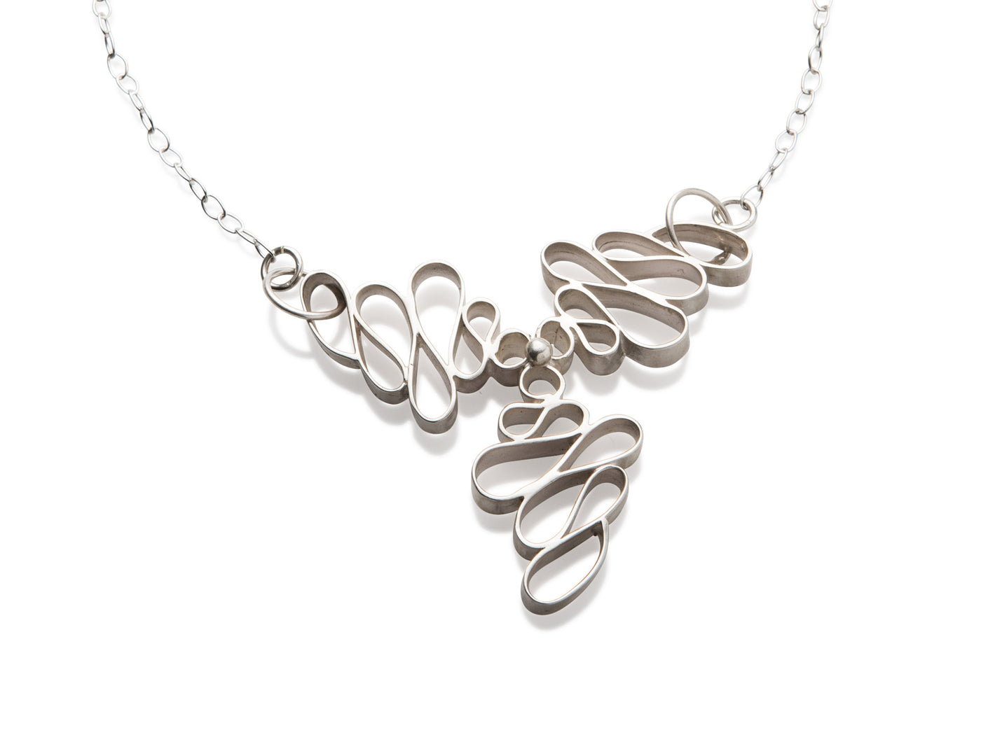 Tri-Squiggle Necklace