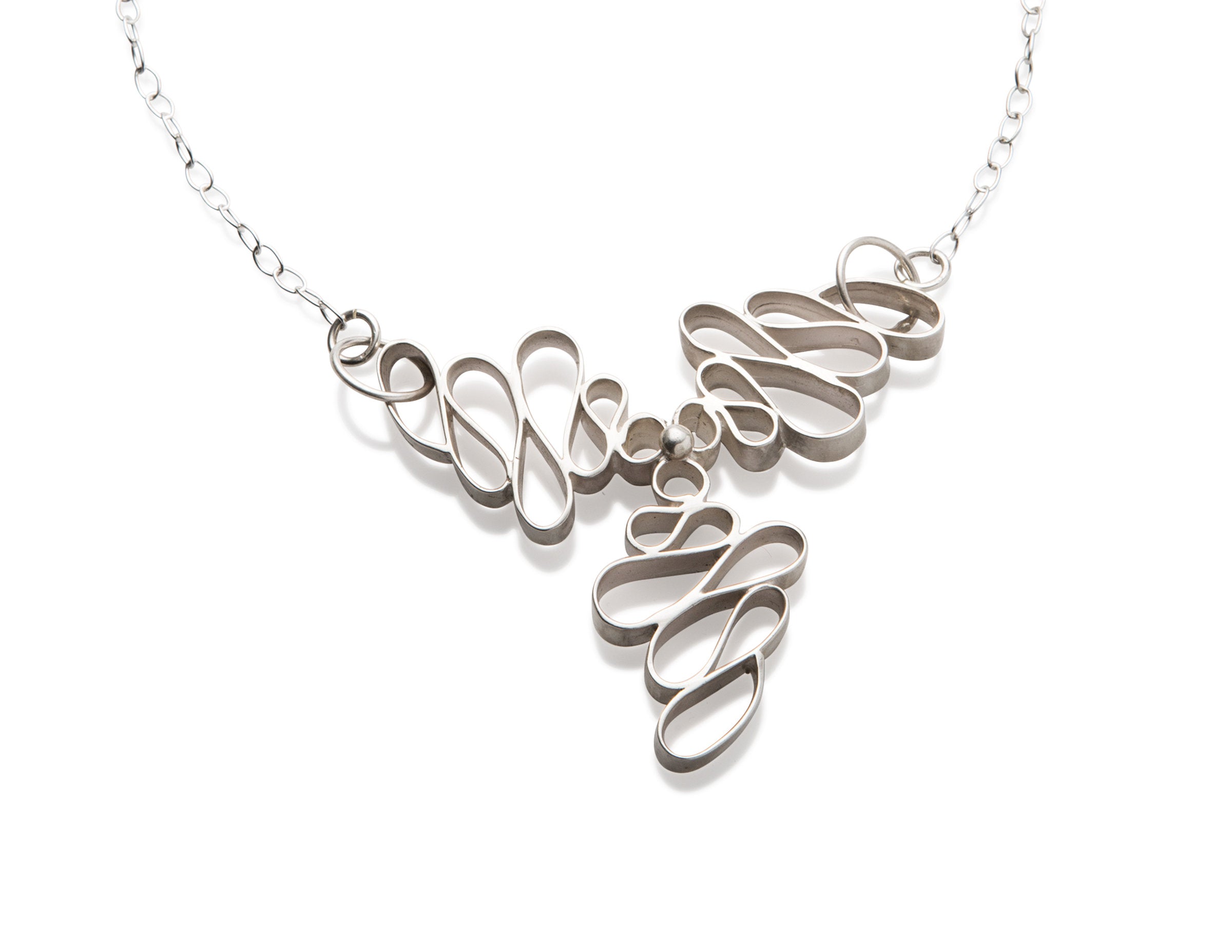 Tri-Squiggle Necklace