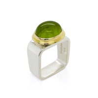 Square Peridot Ring