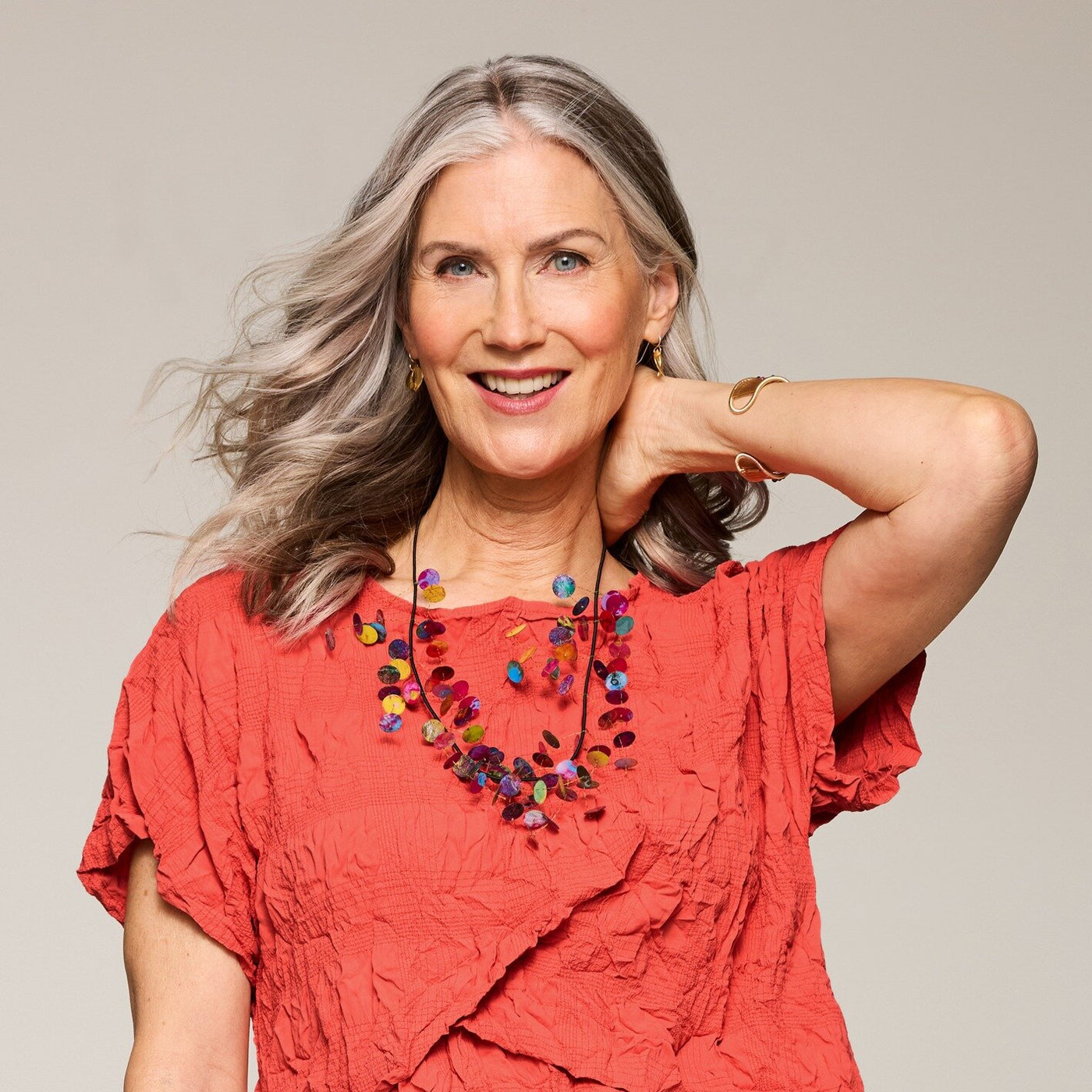 Multi-Color Shortie Kinetics Necklace