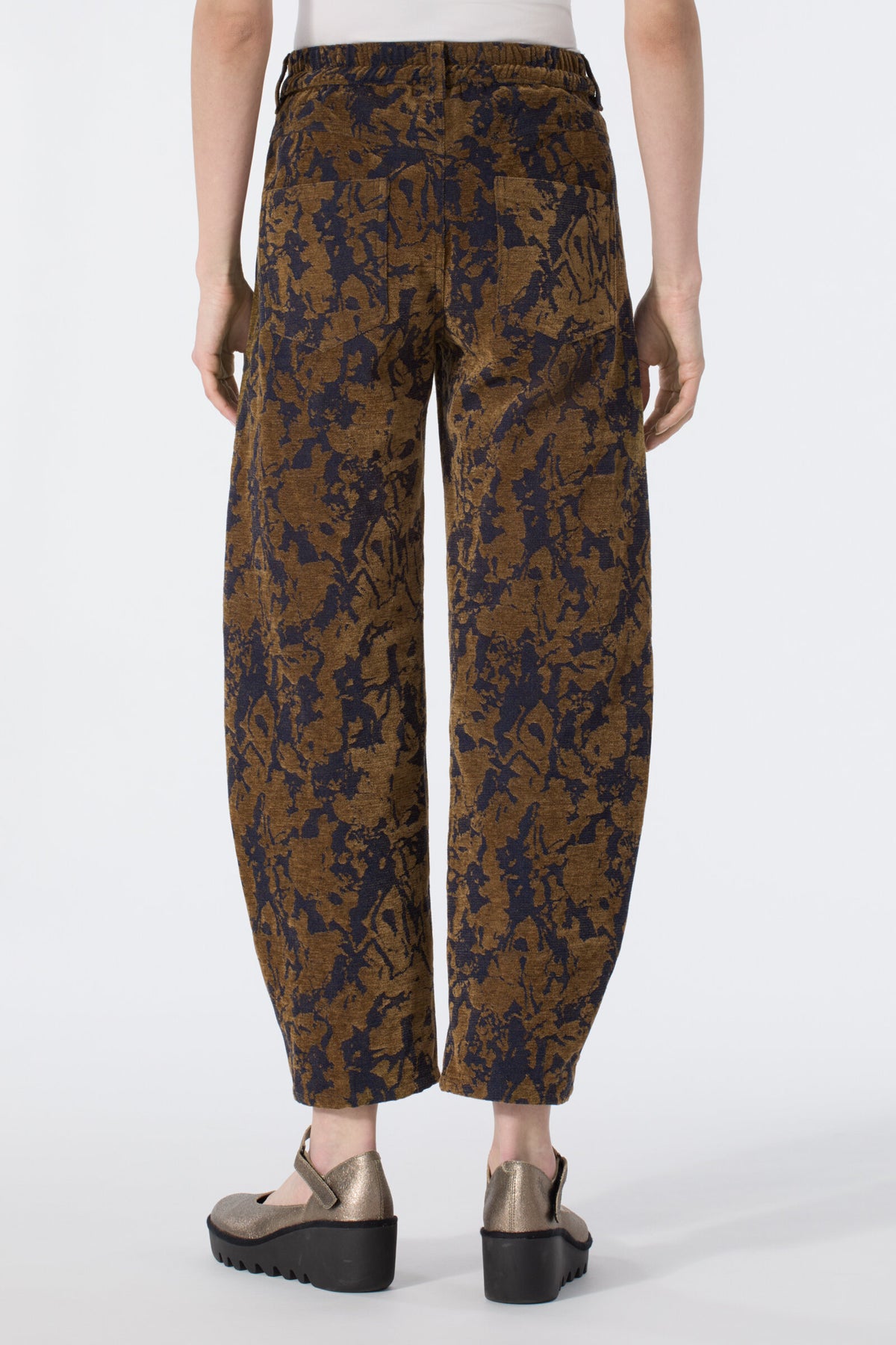 Velvet Flocked Denim Pant