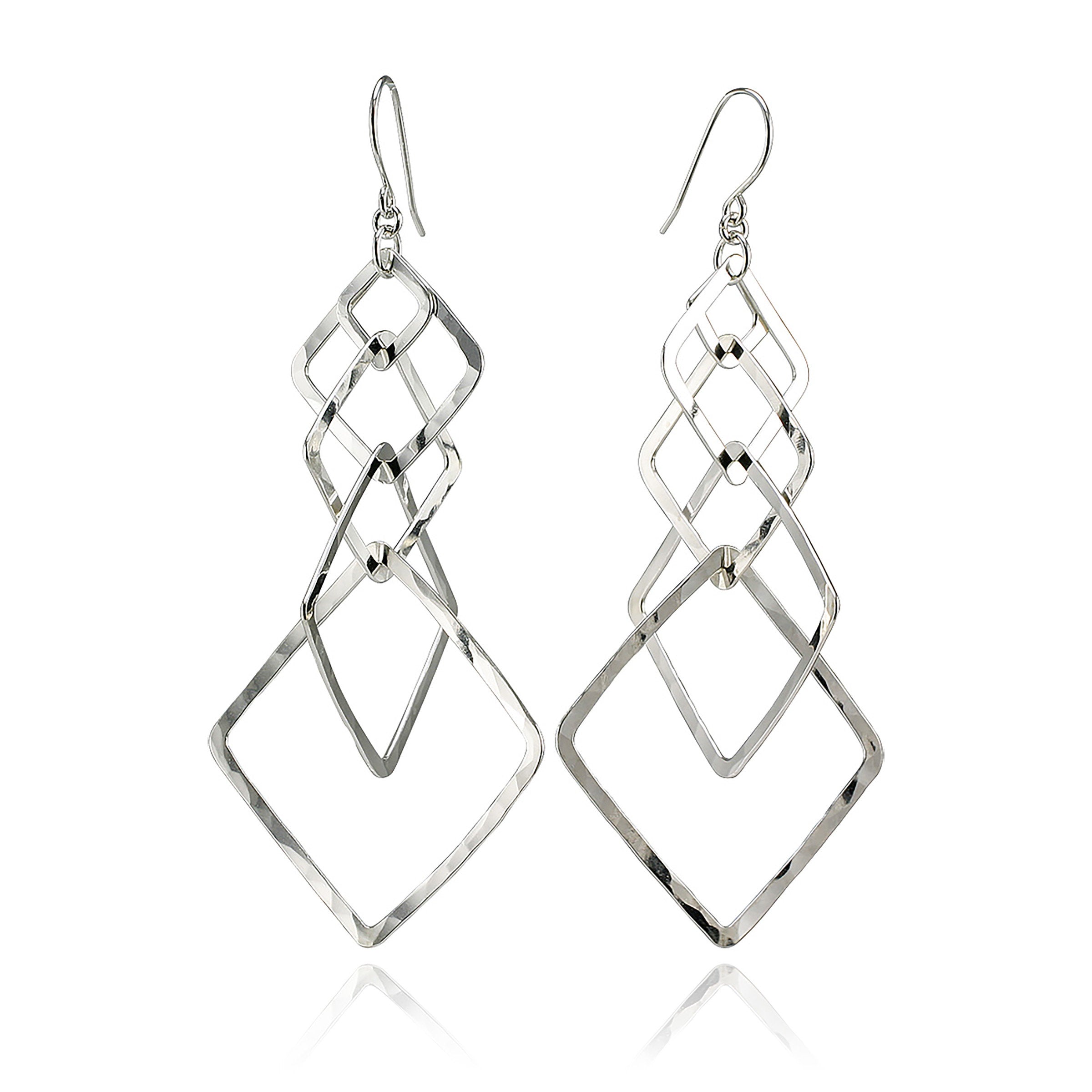 Multi Square Hoop Earrings