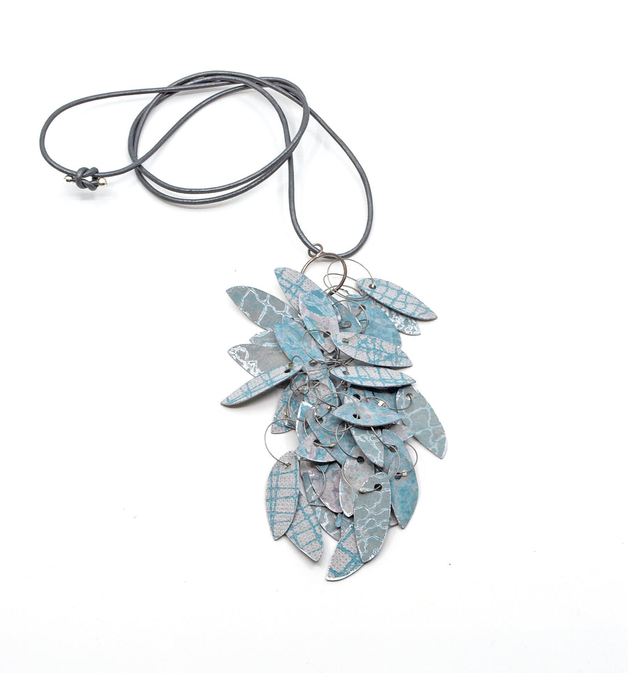 Printmaker's Leaf Pendant
