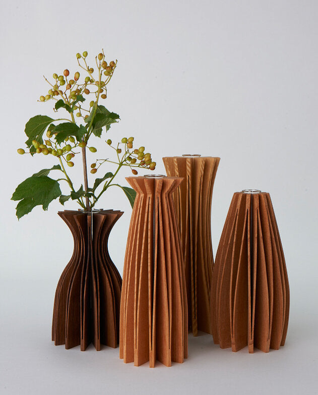 Sliced Woodcut Vases