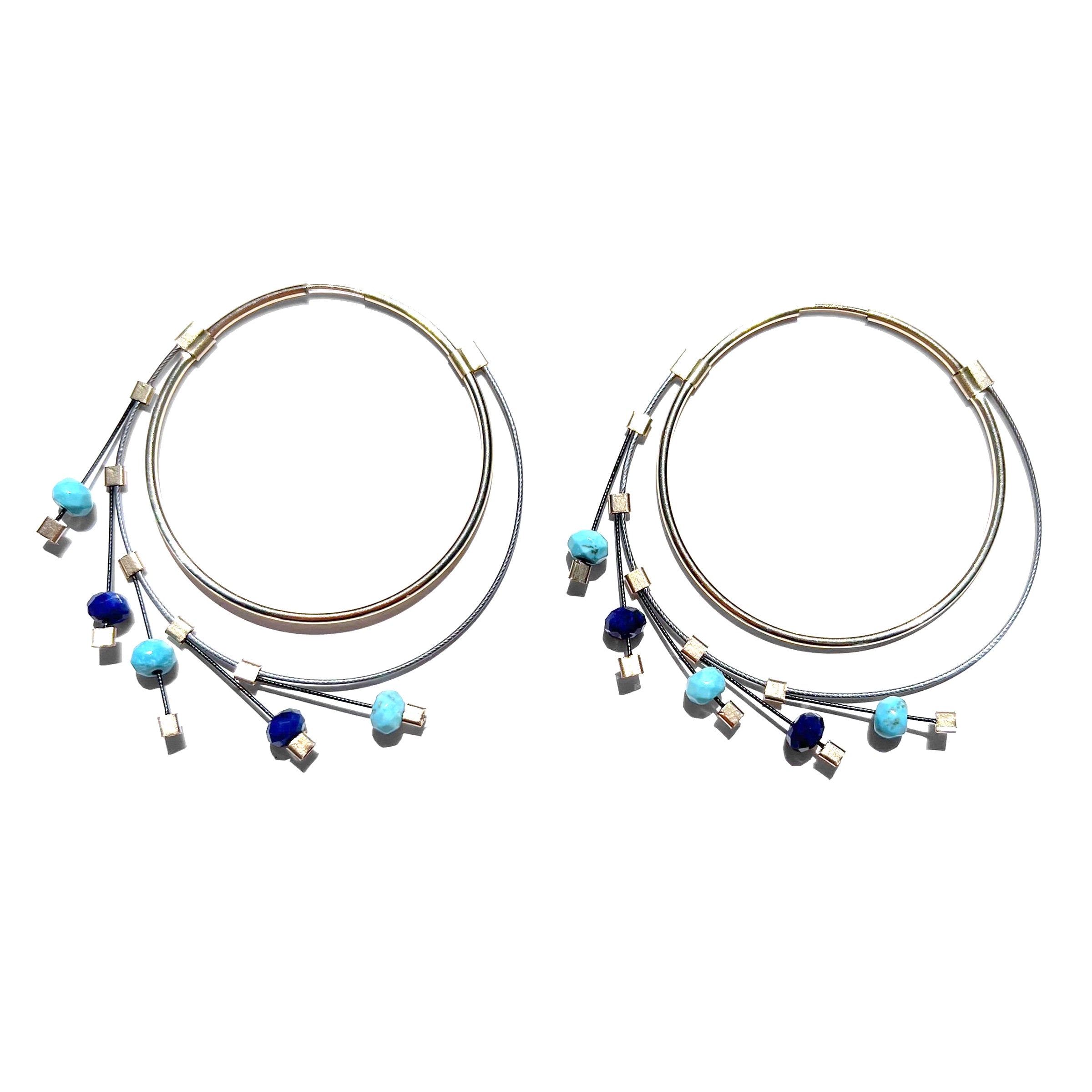 Gold, Silver, Turquoise, & Lapis

