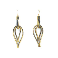 Feather Zipper Earrings