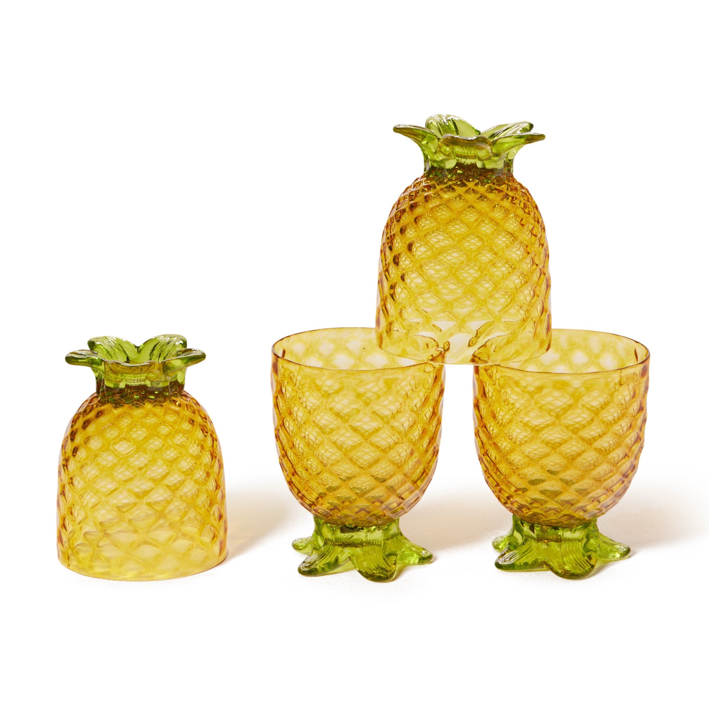 Set of Four of Small Pineapple Glasses · Artful Home