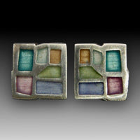 Mosaic Stud Earrings No. 196