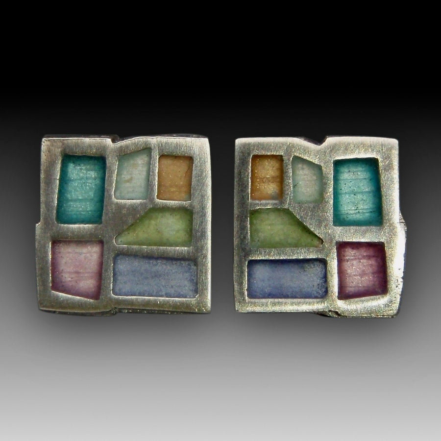 Mosaic Stud Earrings No. 196