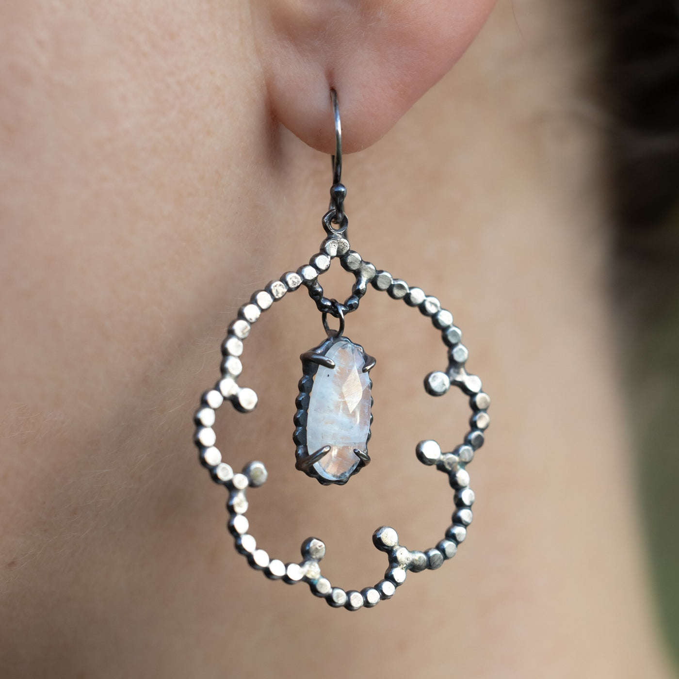 Moonstone Cloud Earrings