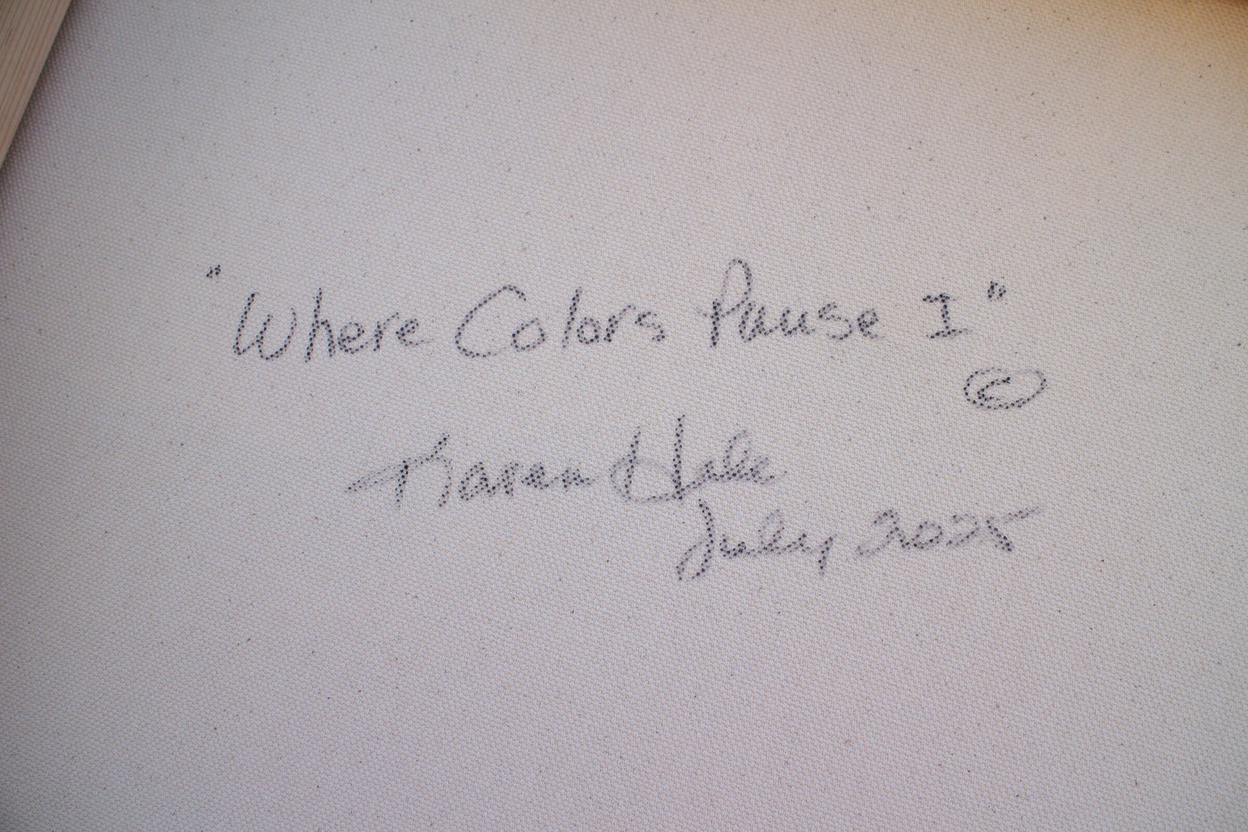 Where Colors Pause I