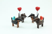 Playful Doxie Figures