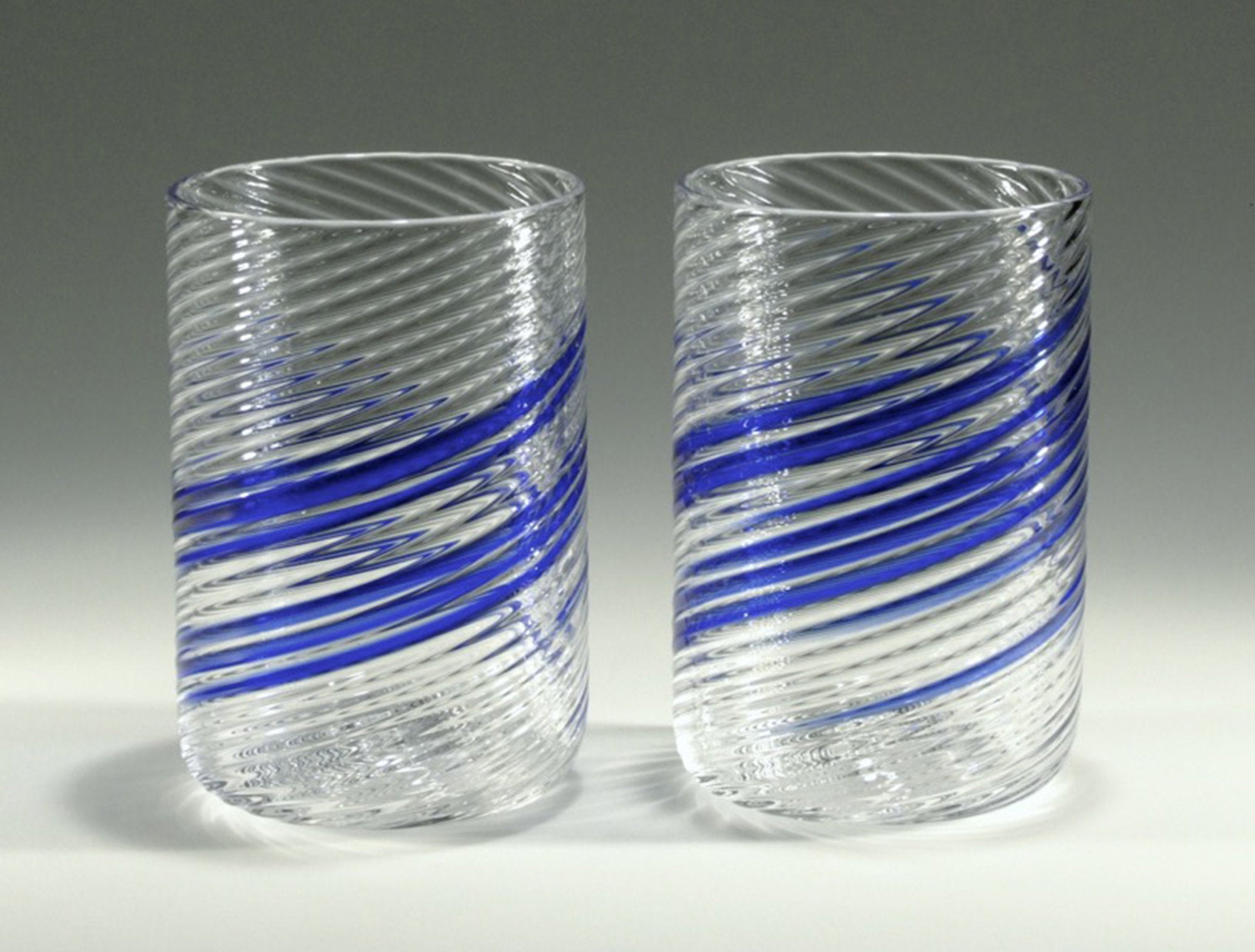 Blue Stripe Big Glasses