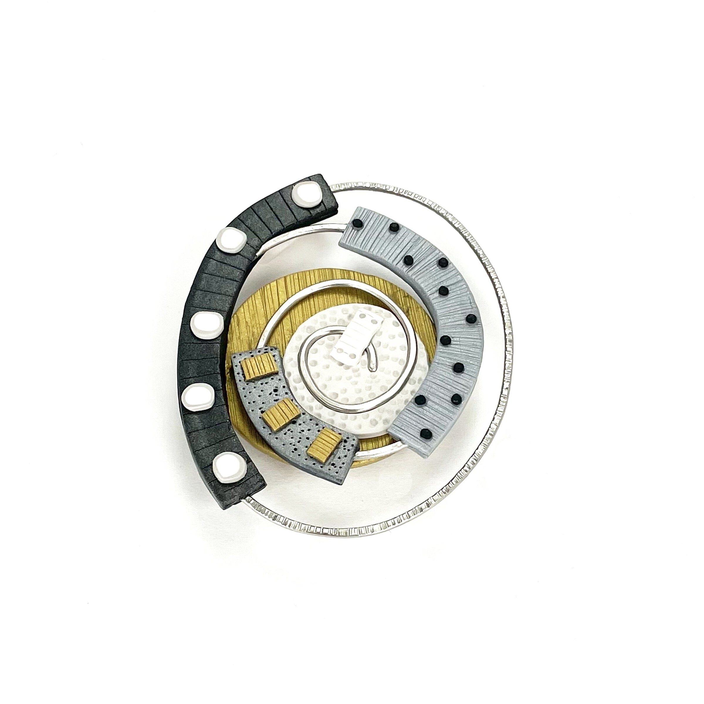 Neutral Swirl Pin & Pendant
