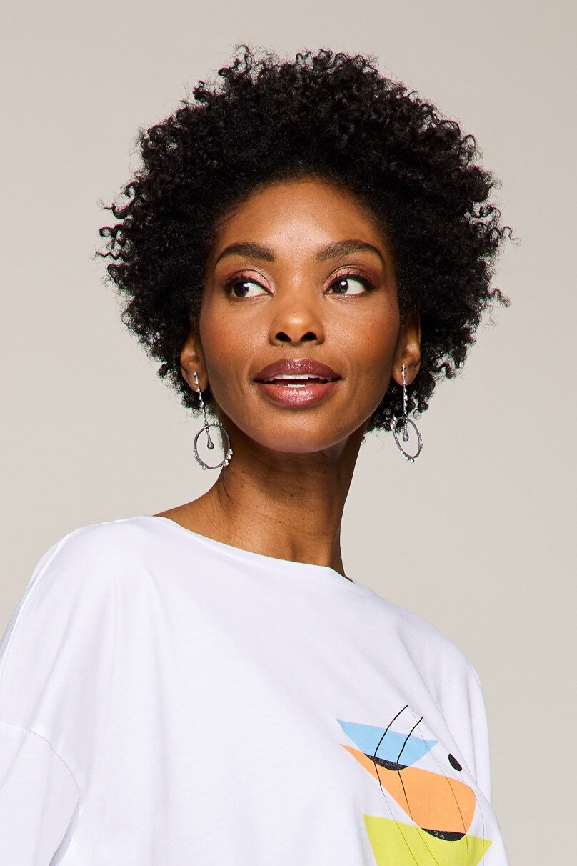 Framed Rock Drop Earrings