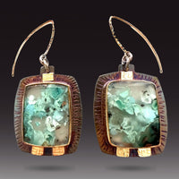 Mystery Blue Flowers Earrings
