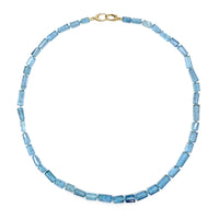 Skinny Santa Maria Aquamarine Necklace