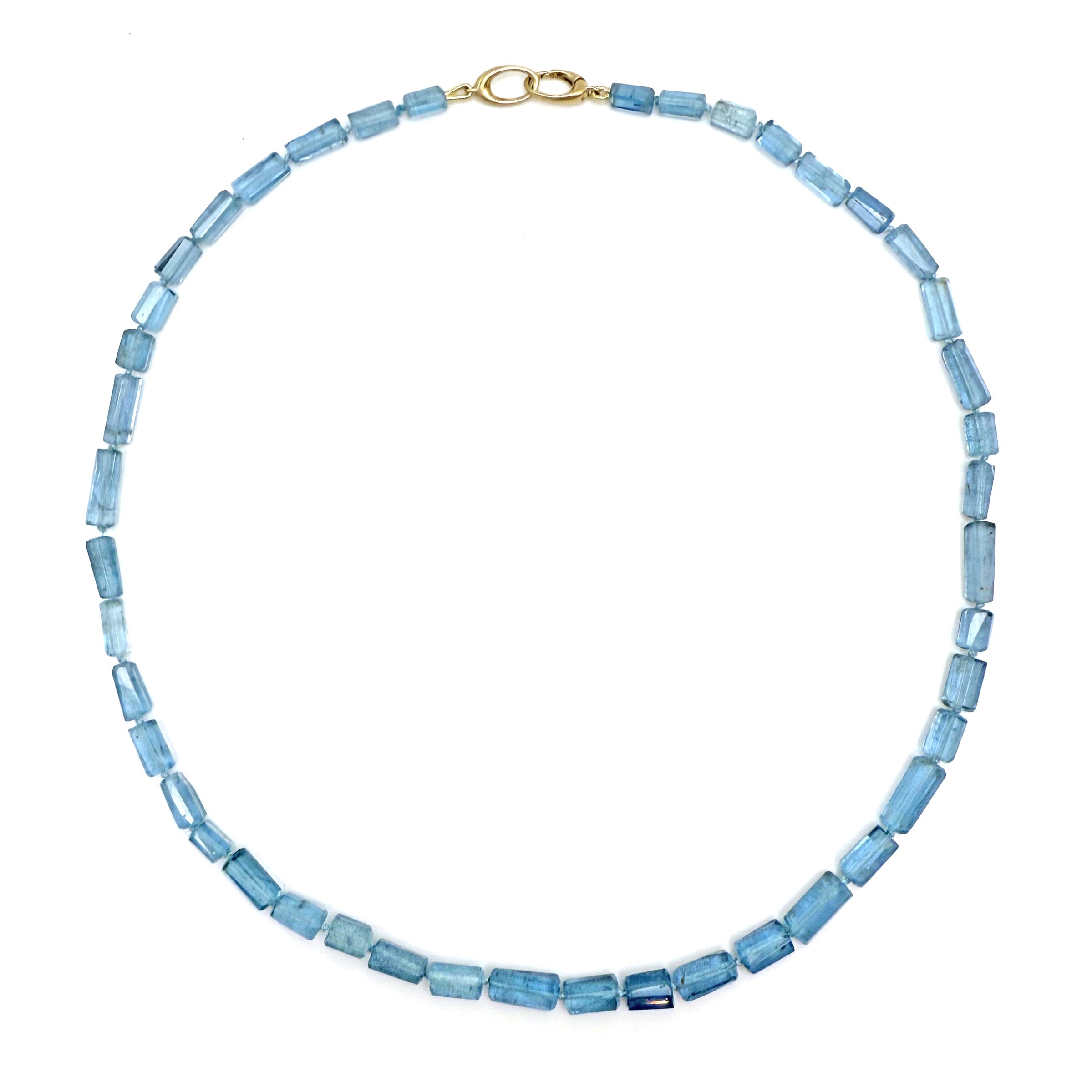 Skinny Santa Maria Aquamarine Necklace