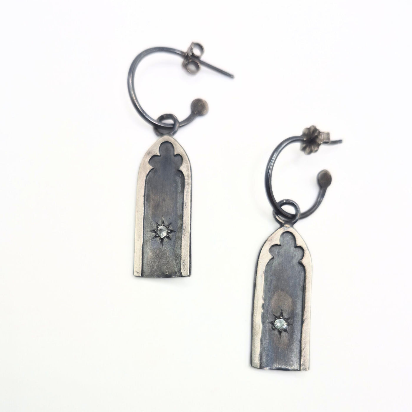 Gothic Archway Hoop Earrings