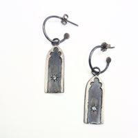 Gothic Archway Hoop Earrings