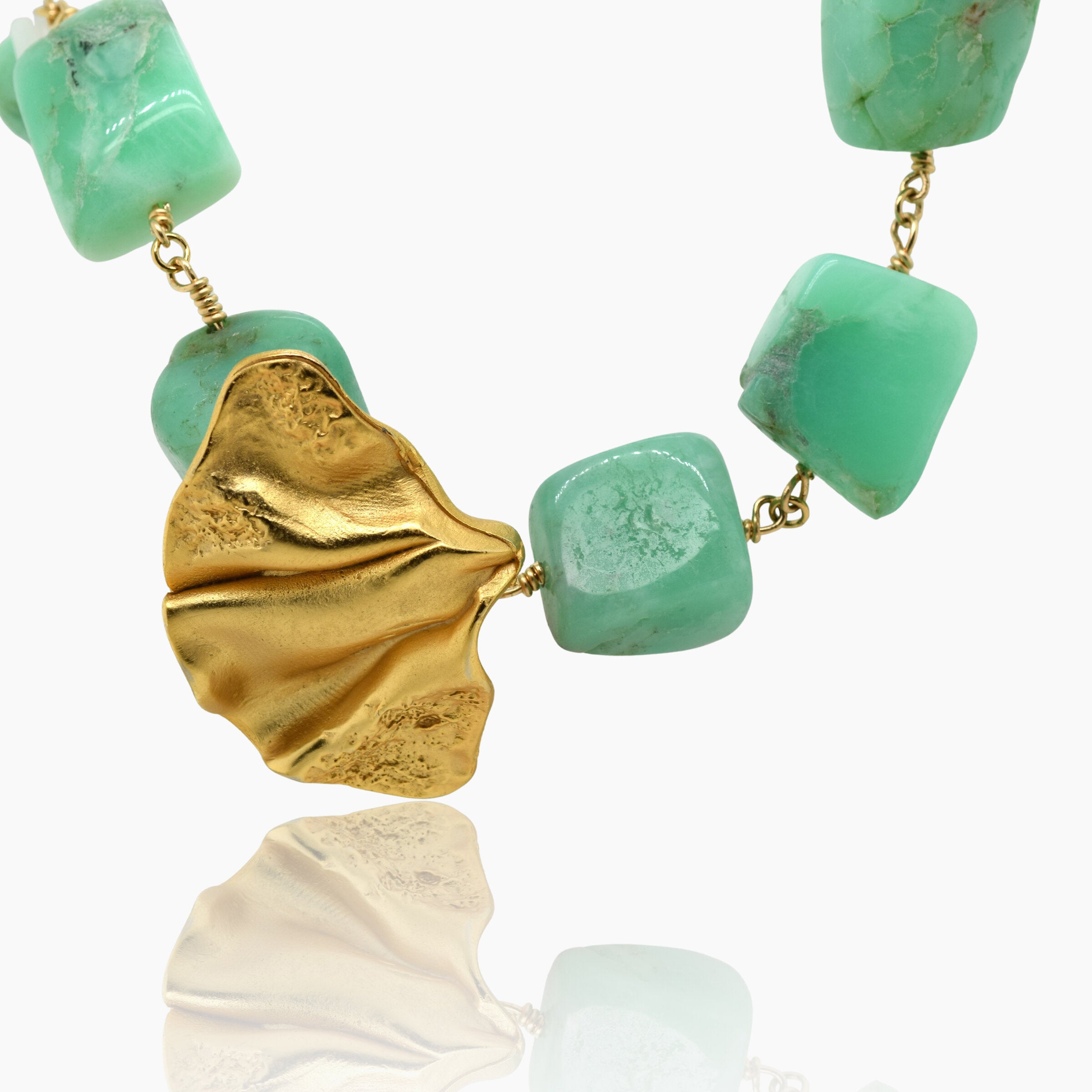 Chrysoprase Chunky Necklace