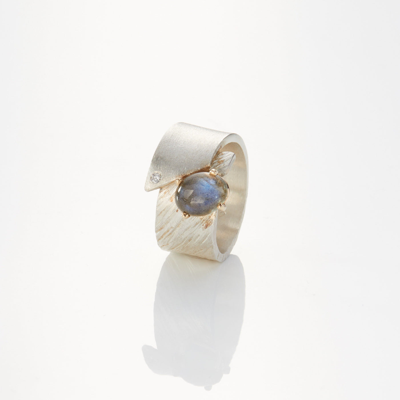 Shimmering Shades of Blue Ring