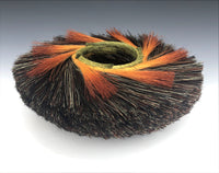 Tri-Color Nest with Orange Spirals