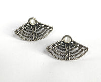 Macrame Moonstone Earrings