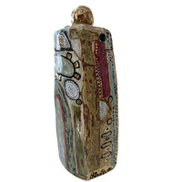 Rustic Abstract Tall Ceramic Box