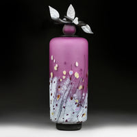 Winter Wildflowers Tall Cylinder in Violet