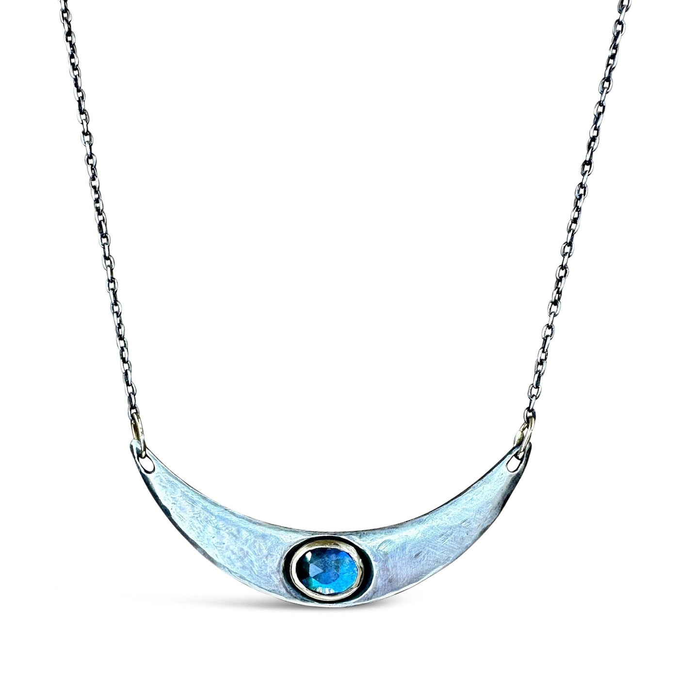 Mixed Metals Wide Arc Necklace