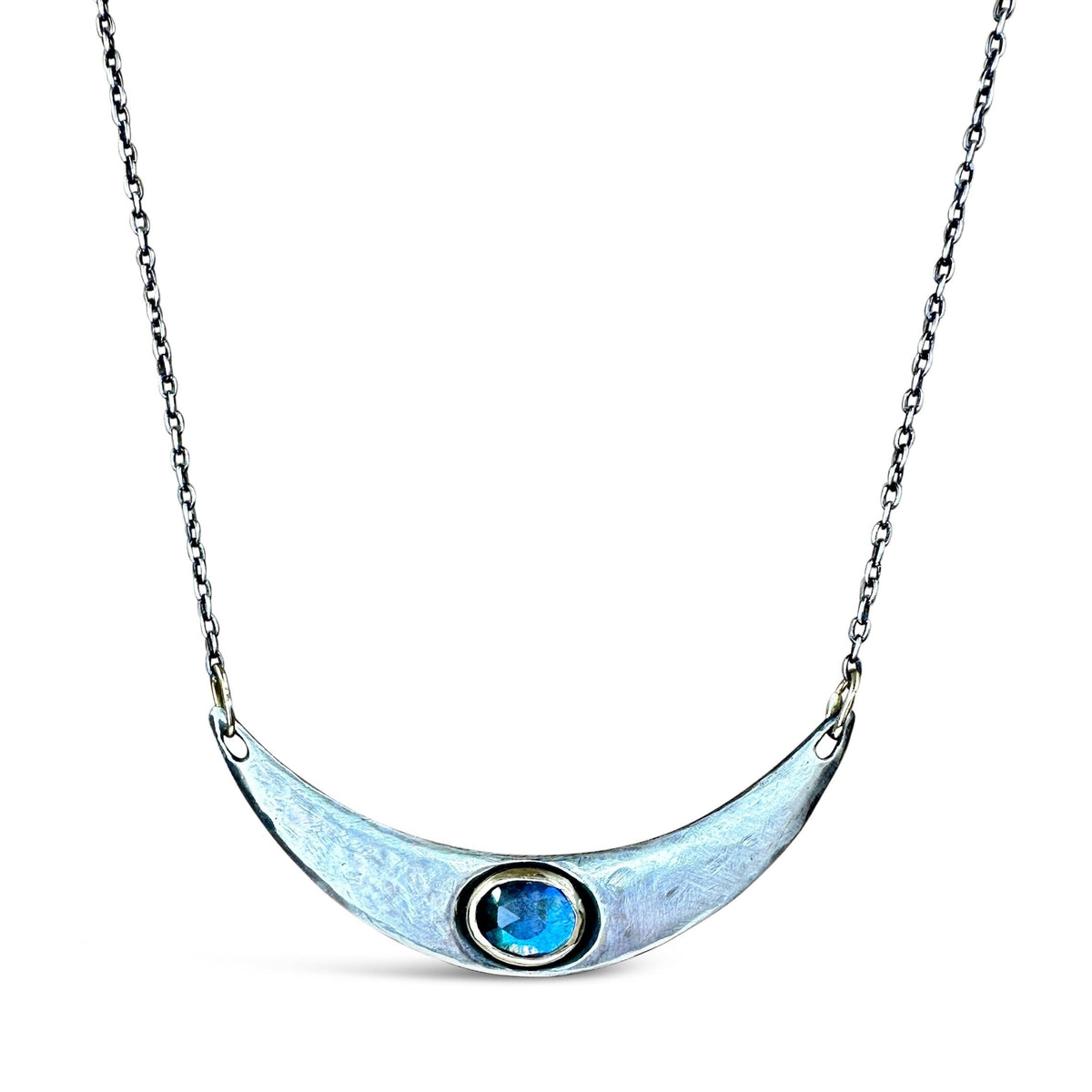 Mixed Metals Wide Arc Necklace