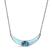 Mixed Metals Wide Arc Necklace