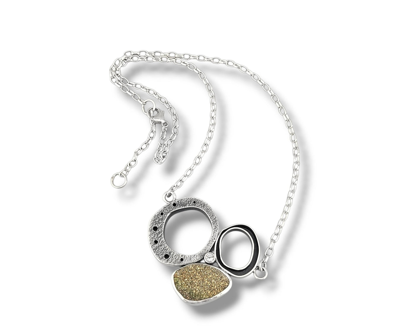 Triple Hollow Organic Pendant