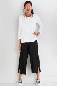 Pucker Cropped Pant