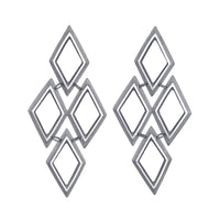 Four Diamond Eclipse Earrings