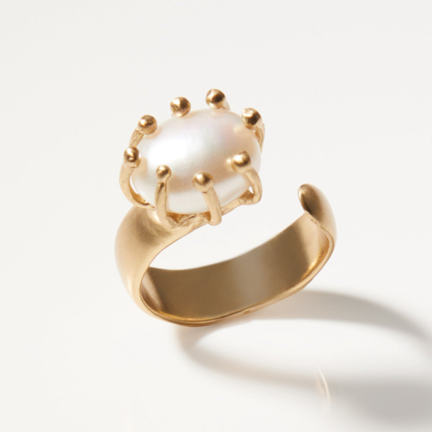 Pearl Solitaire Ring