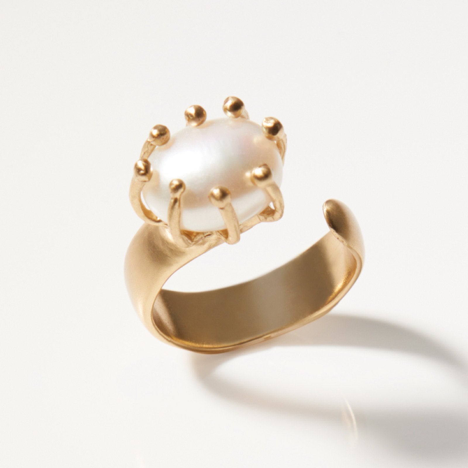 Pearl Solitaire Ring