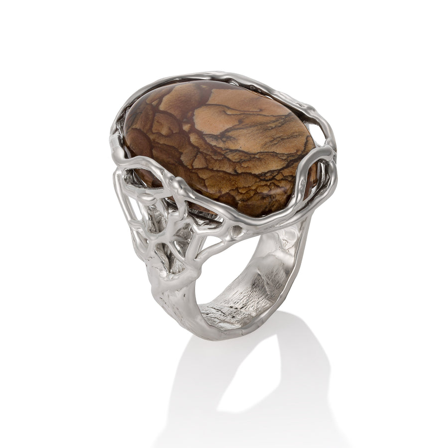 Biggs Canyon Jasper Ring | Photo by Berlian Arts