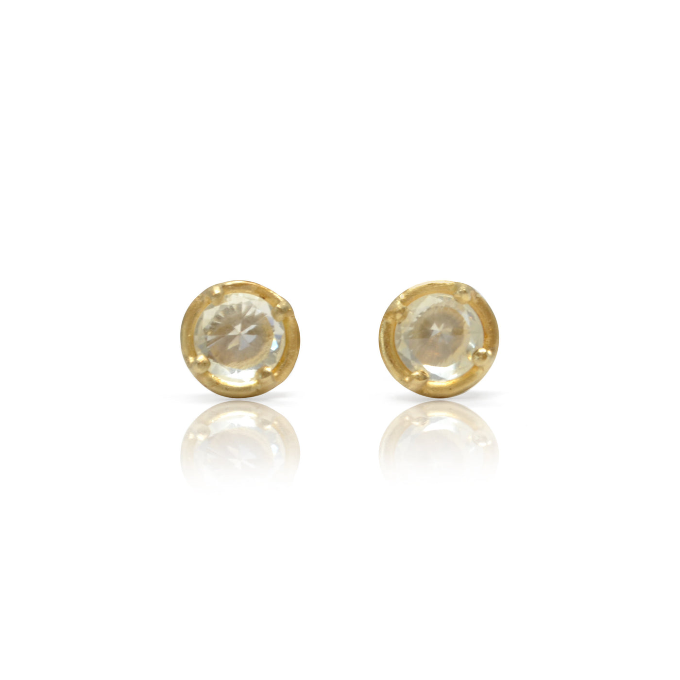 White Sapphire Cirrus Inverted Stud Earrings