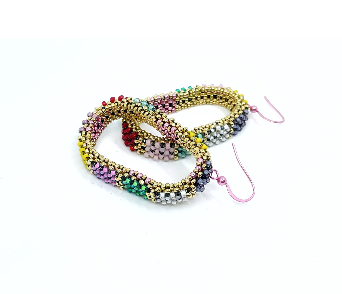 Harlequin Hoop Earrings