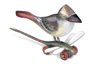 Flycatcher on Dragonfly