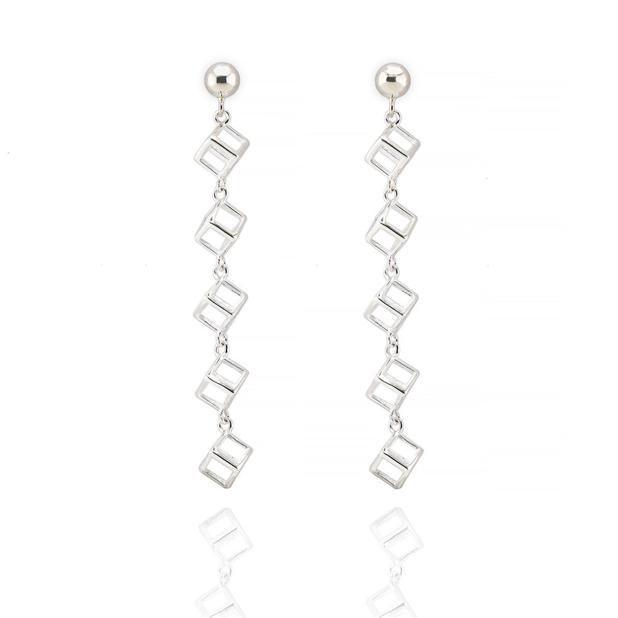 Cube Drop Earrings