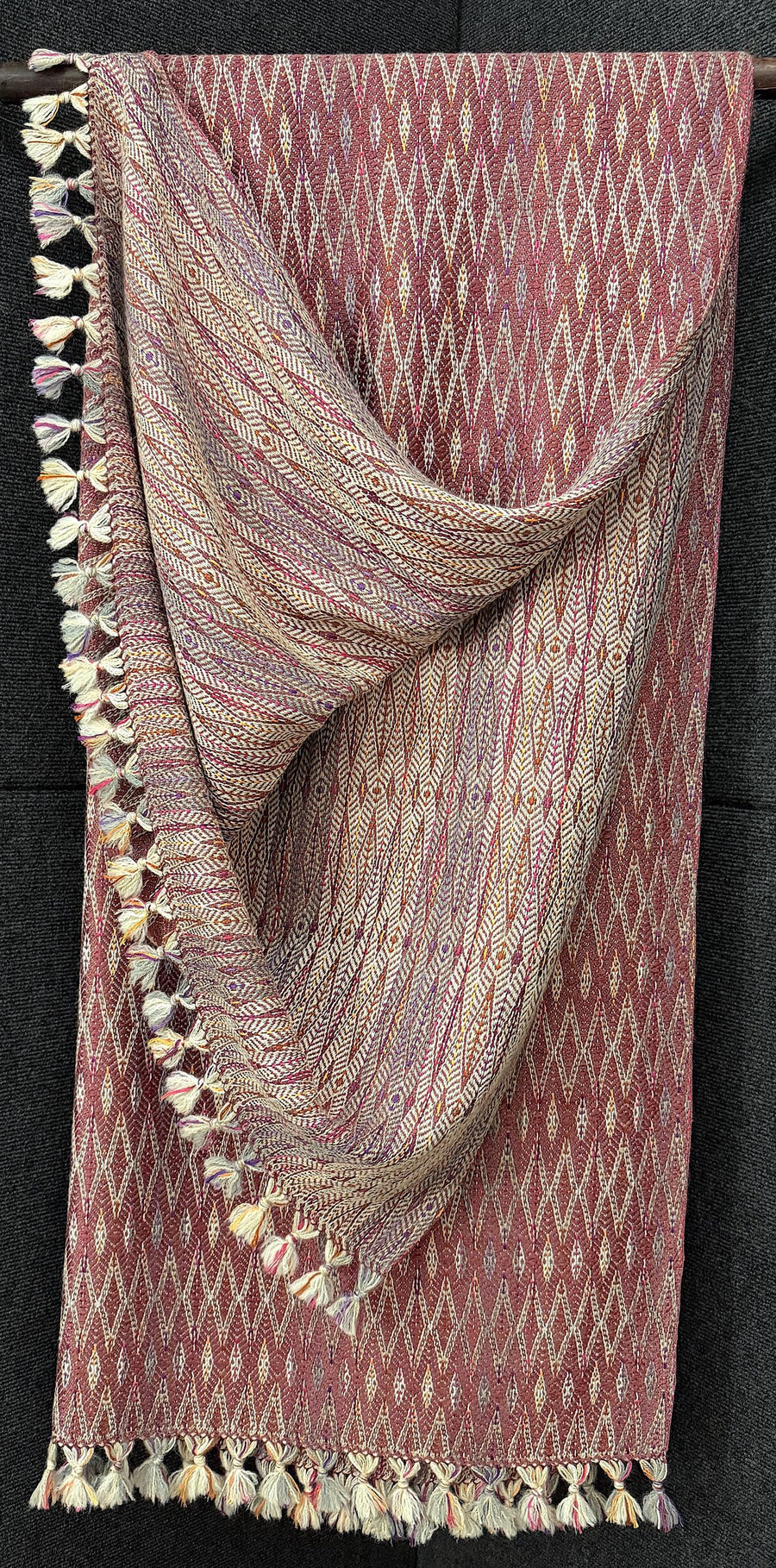 Dubonnet Handwoven Reversible Throw