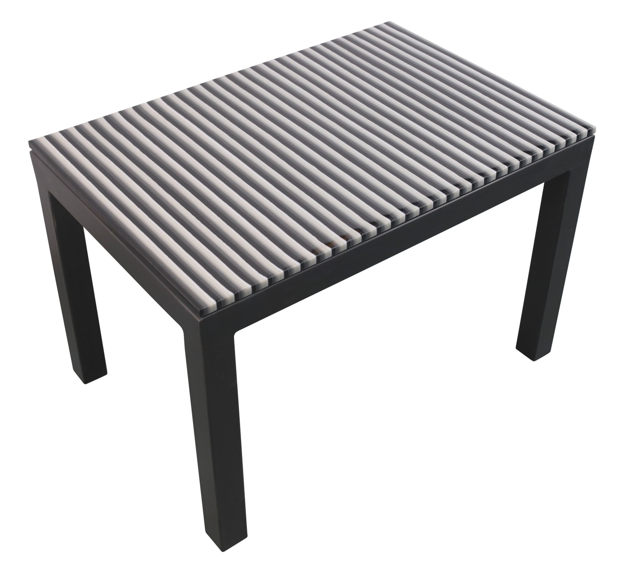 Black and White Glass Table