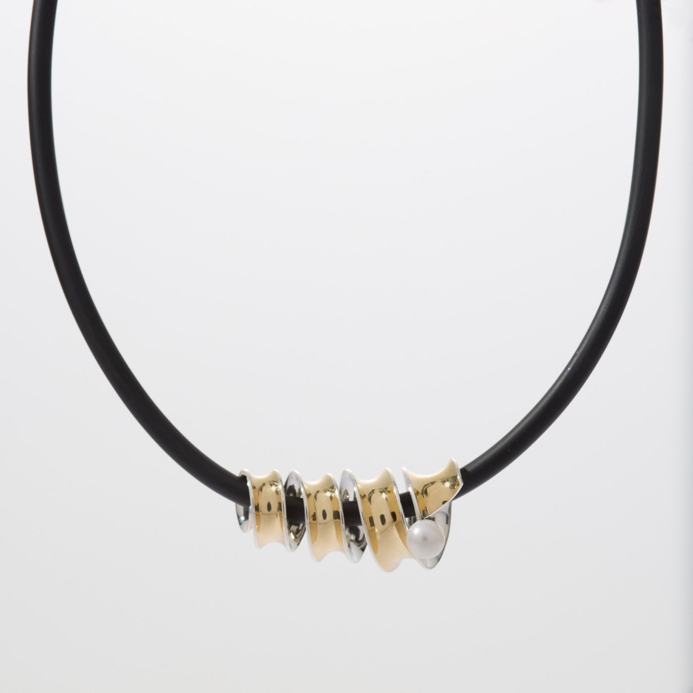 Twirl and Pearl Necklace