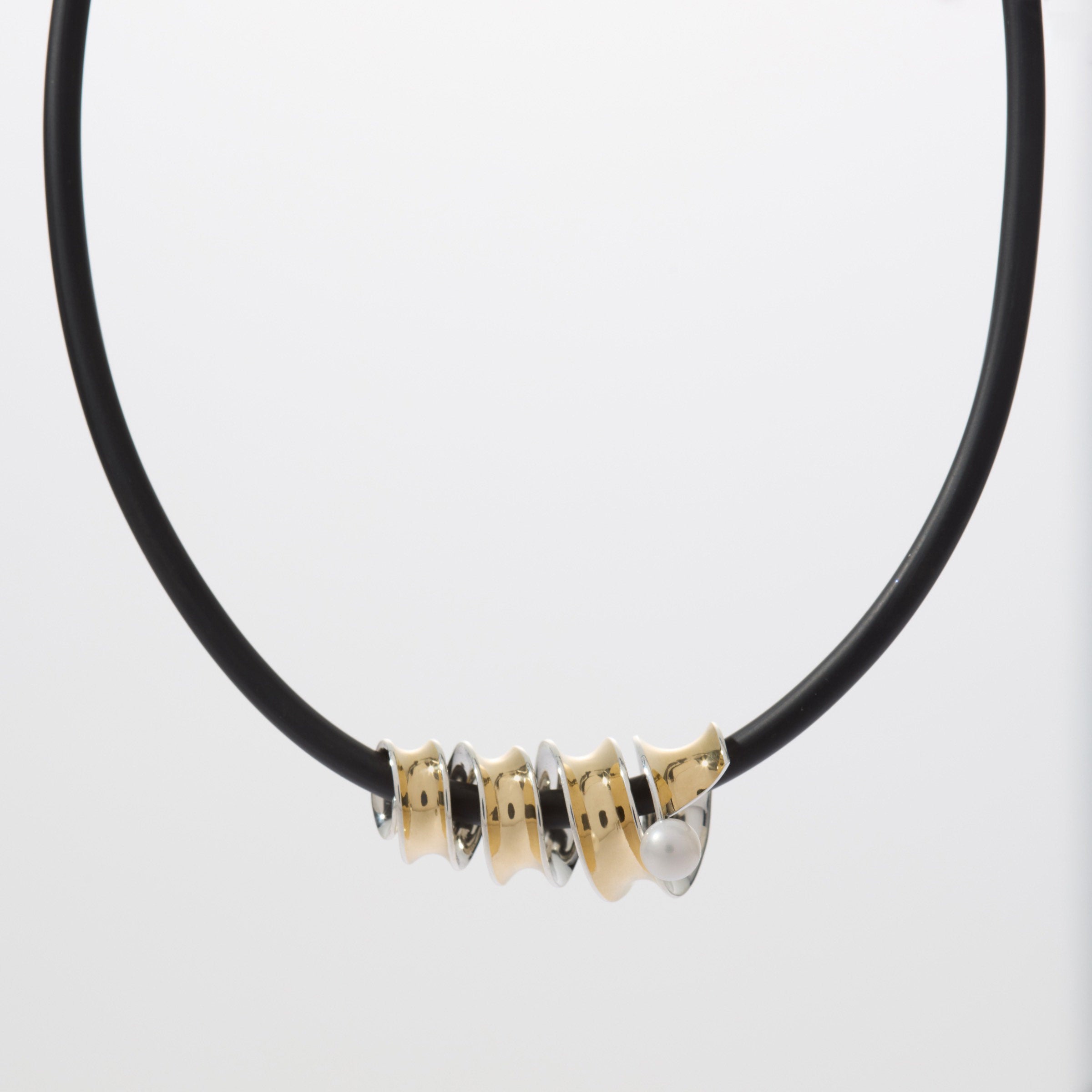 Twirl and Pearl Necklace